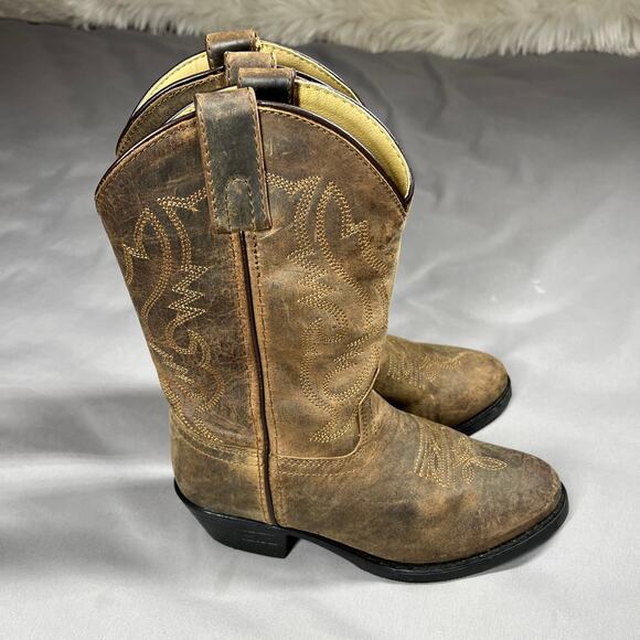 Cody James Western Boots Boys Size 2 Style 43034 Brown Leather Upper Cowboy - Picture 3 of 10